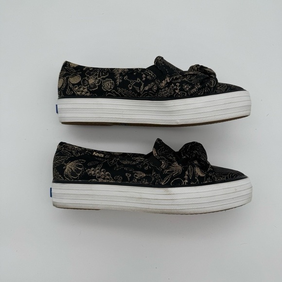 Keds X Rifle Paper Co Triple Decker Colette Jacquard Sneakers Slip On Shoes 6 - Picture 10 of 13
